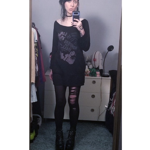 Sourpuss Dresses & Skirts - Sourpuss horror movie graphic tunic dress